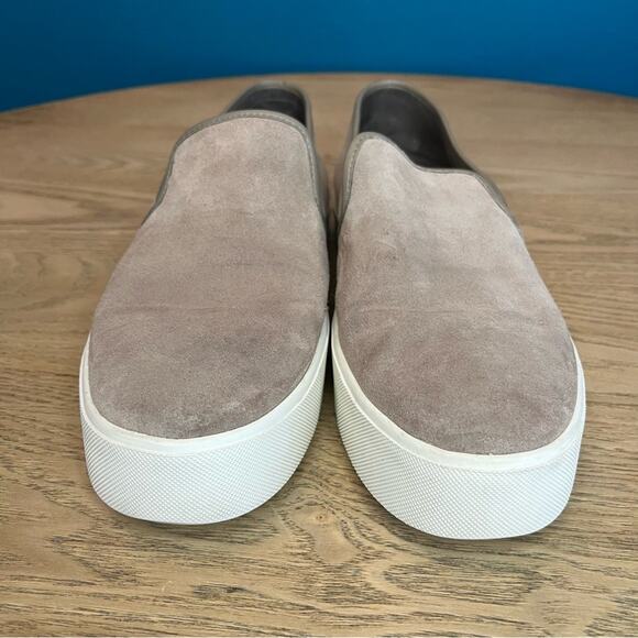 Vince Brenden Suede Slip-On Platform Sneaker Taupe Women’s Size 10 - Picture 5 of 11